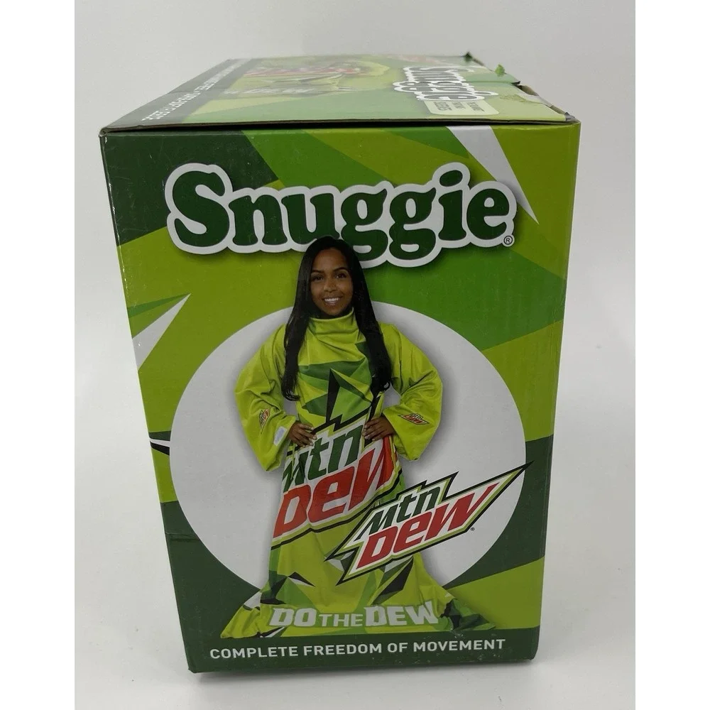 Snuggie Super-Soft Fleece Blanket with Sleeve MOUNTAIN DEW DO THE DEW 71